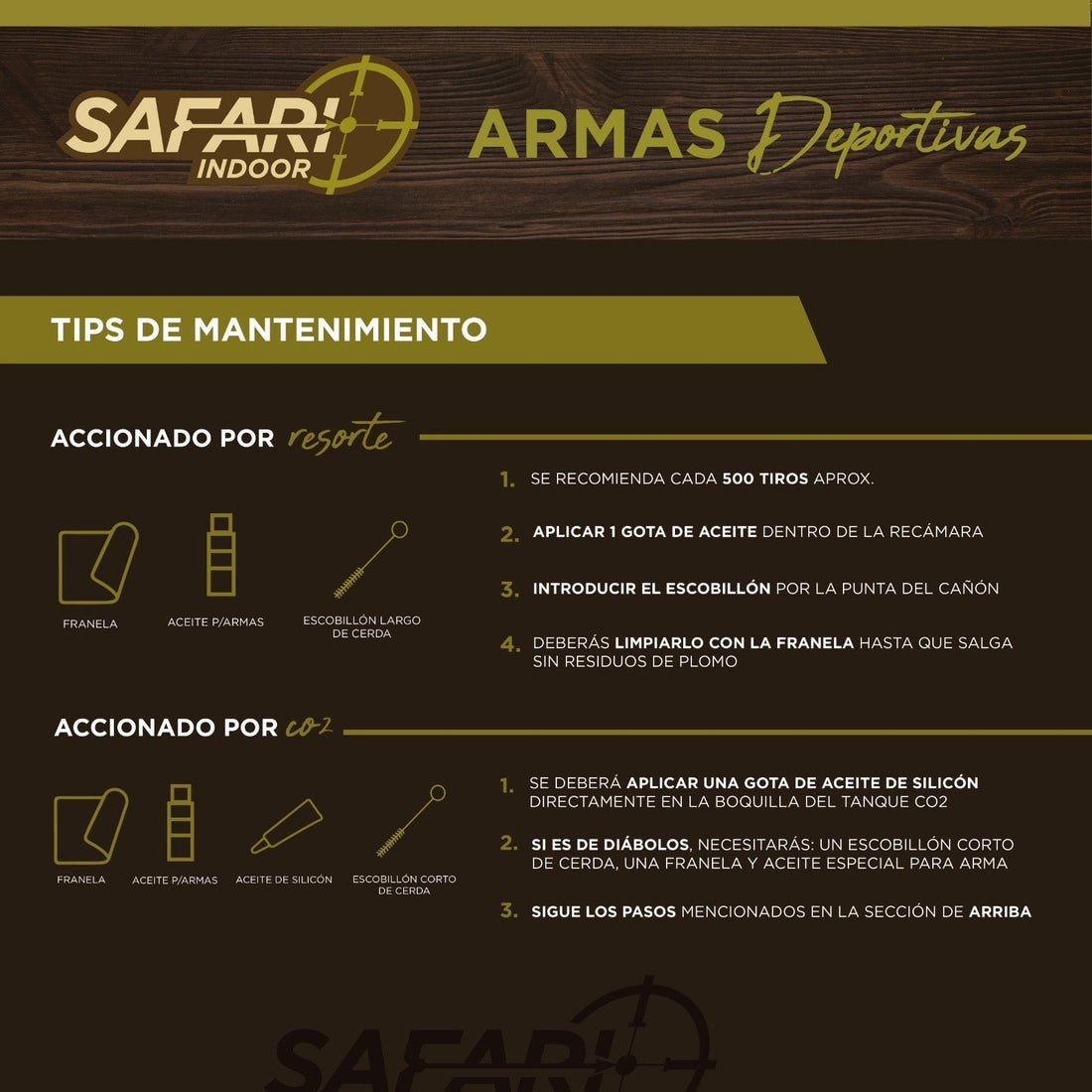 TIPS DE MANTENIMIENTO DE ARMAS DEPORTIVAS