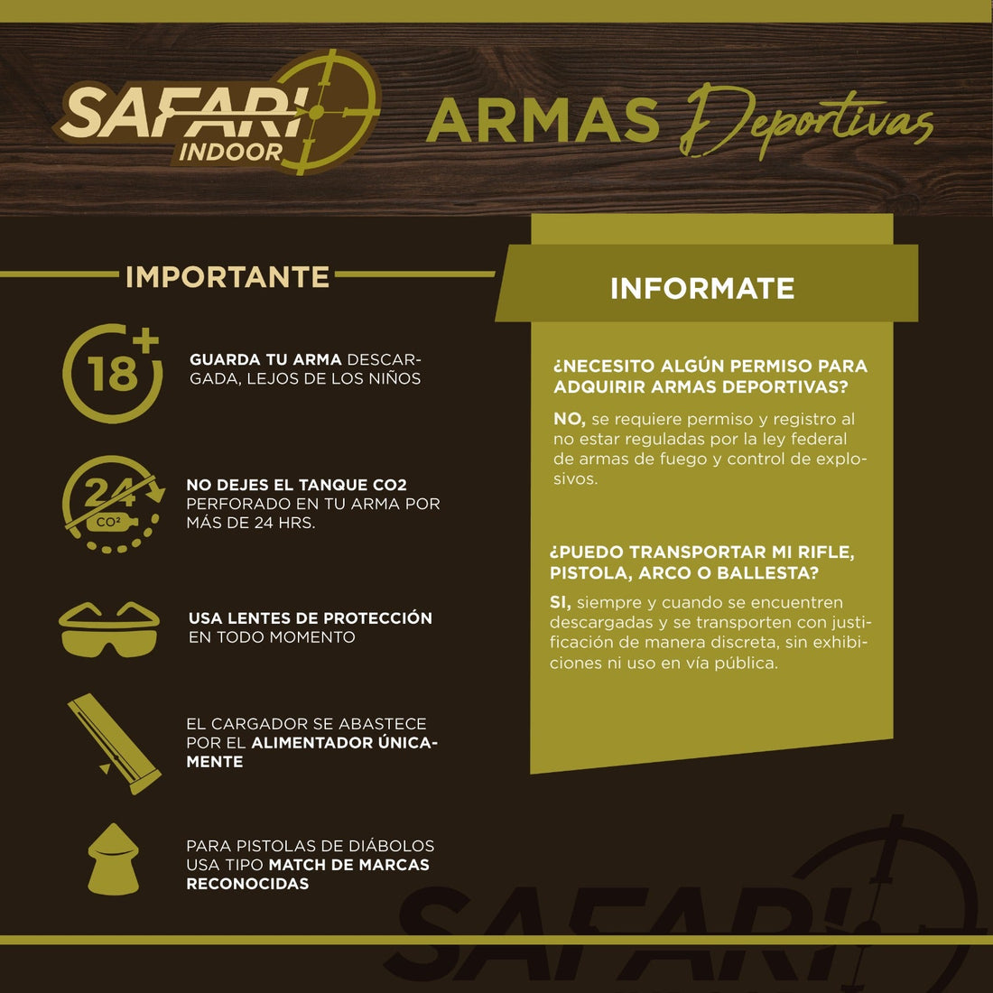 LAS ARMAS DEPORTIVAS SON PERMITIDAS EN MÉXICO?