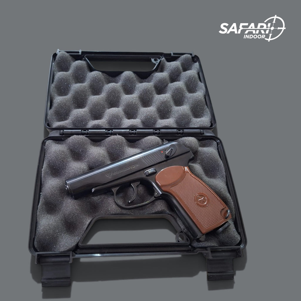 ESTUCHE RIGIDO MTM PARA UNA PISTOLA / CON PORTA CANDADO / ESPUMA PROTECTORA