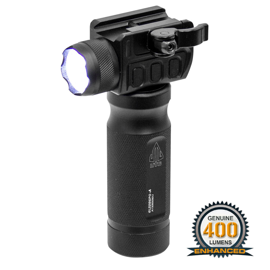 Empuñadura Con Lámpara UTG, Qd, 400 Lumens, para Arma Larga