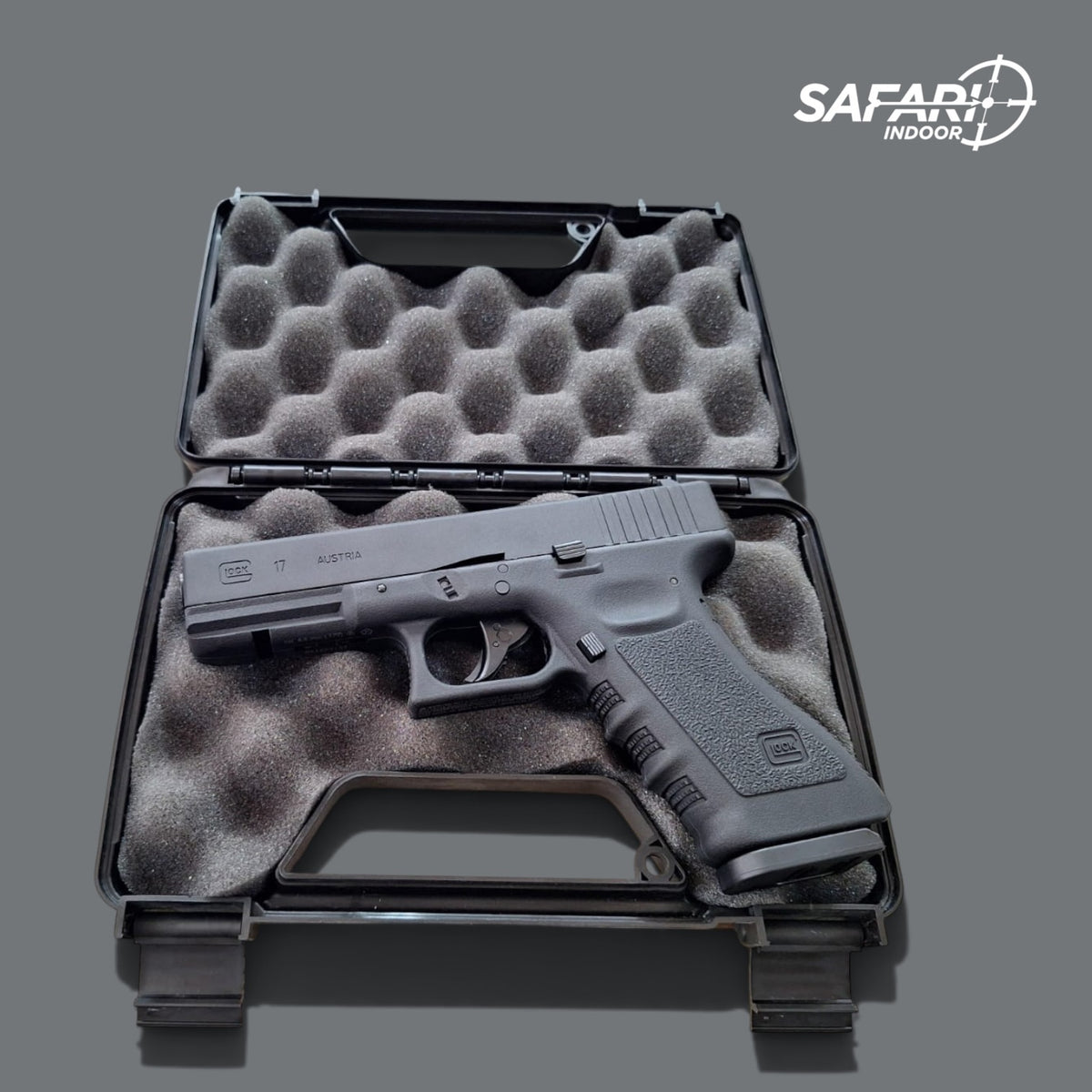 ESTUCHE RIGIDO MTM PARA UNA PISTOLA / CON PORTA CANDADO / ESPUMA PROTECTORA