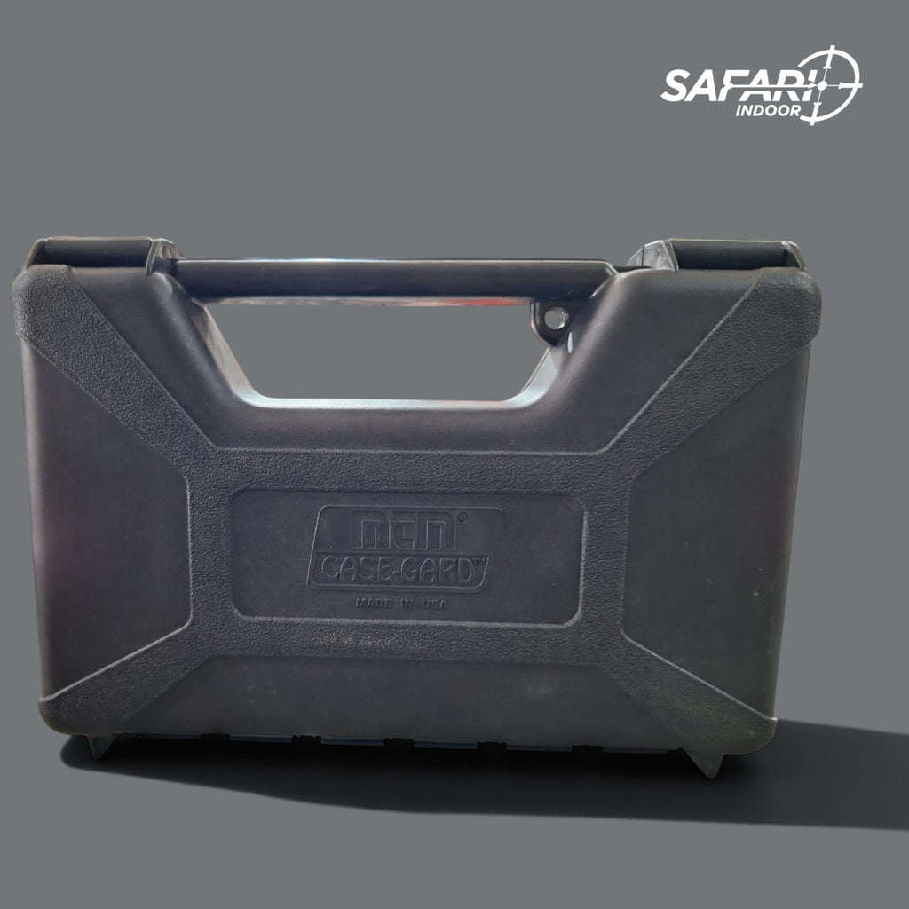 ESTUCHE RIGIDO MTM PARA UNA PISTOLA / CON PORTA CANDADO / ESPUMA PROTECTORA