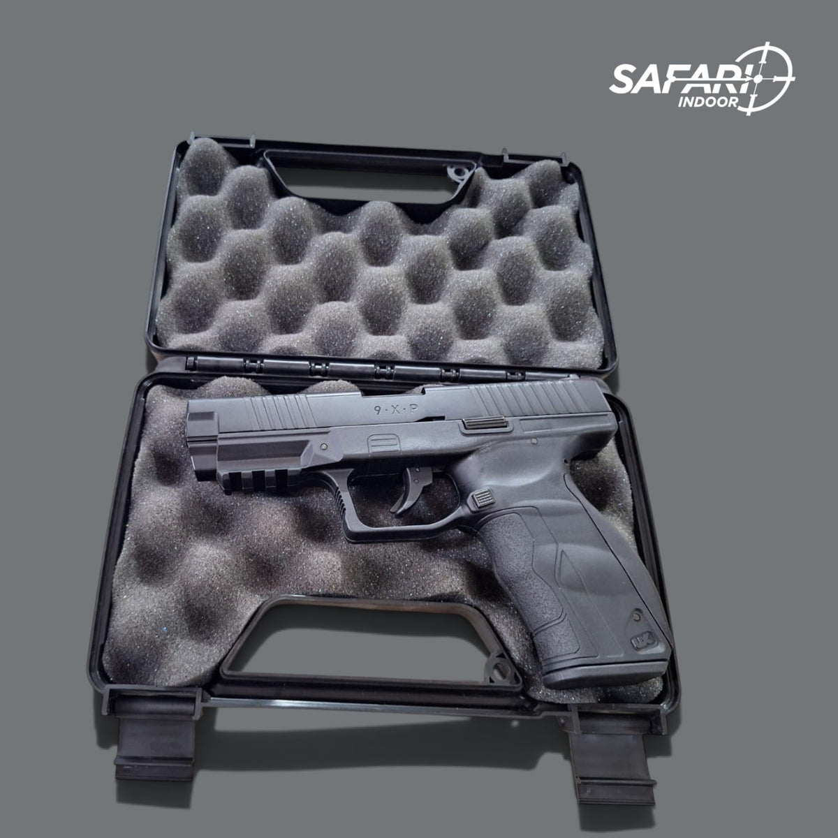 ESTUCHE RIGIDO MTM PARA UNA PISTOLA / CON PORTA CANDADO / ESPUMA PROTECTORA