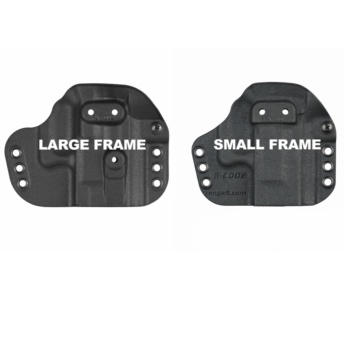 FUNDA HOLSTER UNIVERSAL PARA PISTOLA / FRAME MEDIANO Y LARGO / AMBIDIESTRA / INTERNA Y EXTERNA.