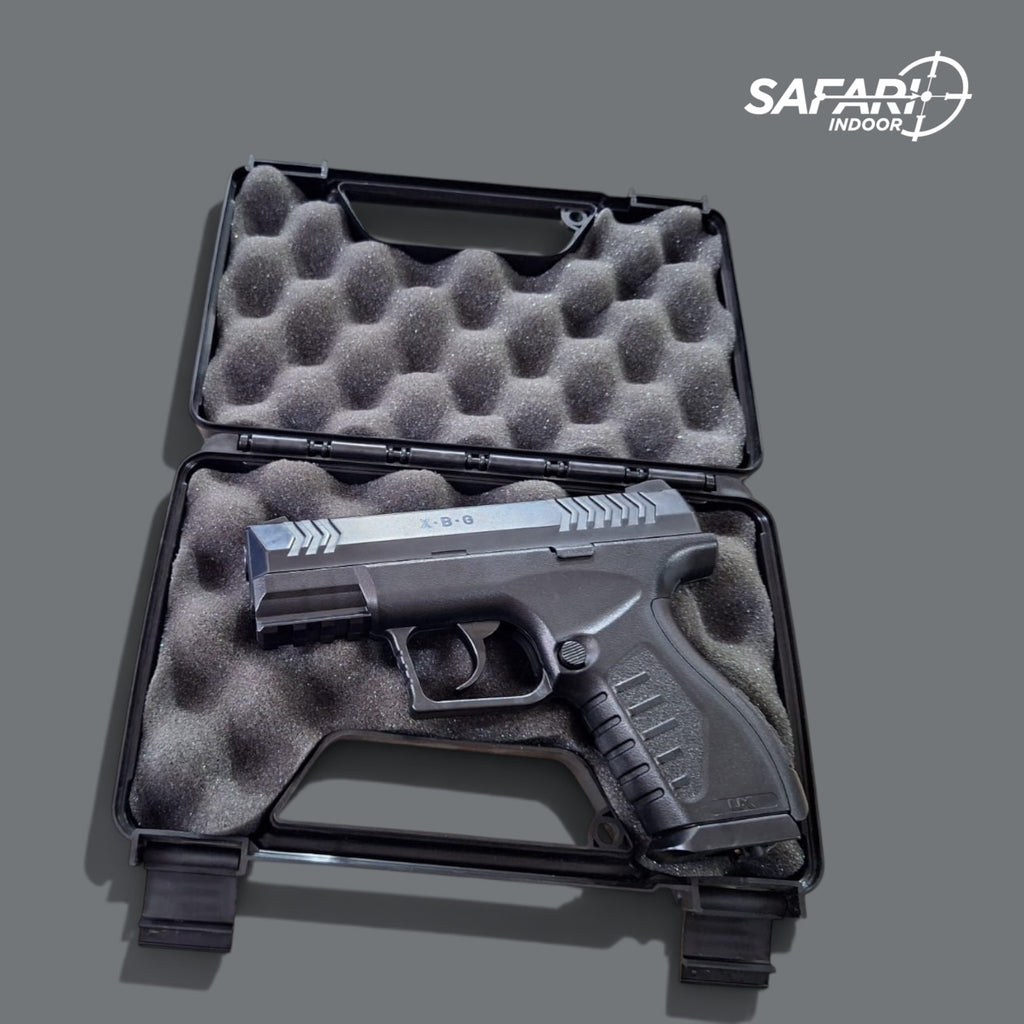 ESTUCHE RIGIDO MTM PARA UNA PISTOLA / CON PORTA CANDADO / ESPUMA PROTECTORA