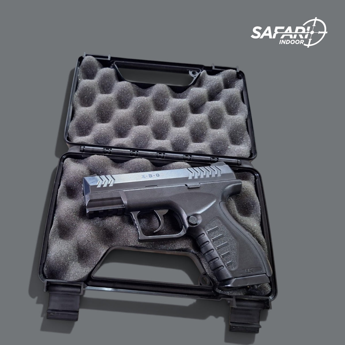 ESTUCHE RIGIDO MTM PARA UNA PISTOLA / CON PORTA CANDADO / ESPUMA PROTECTORA