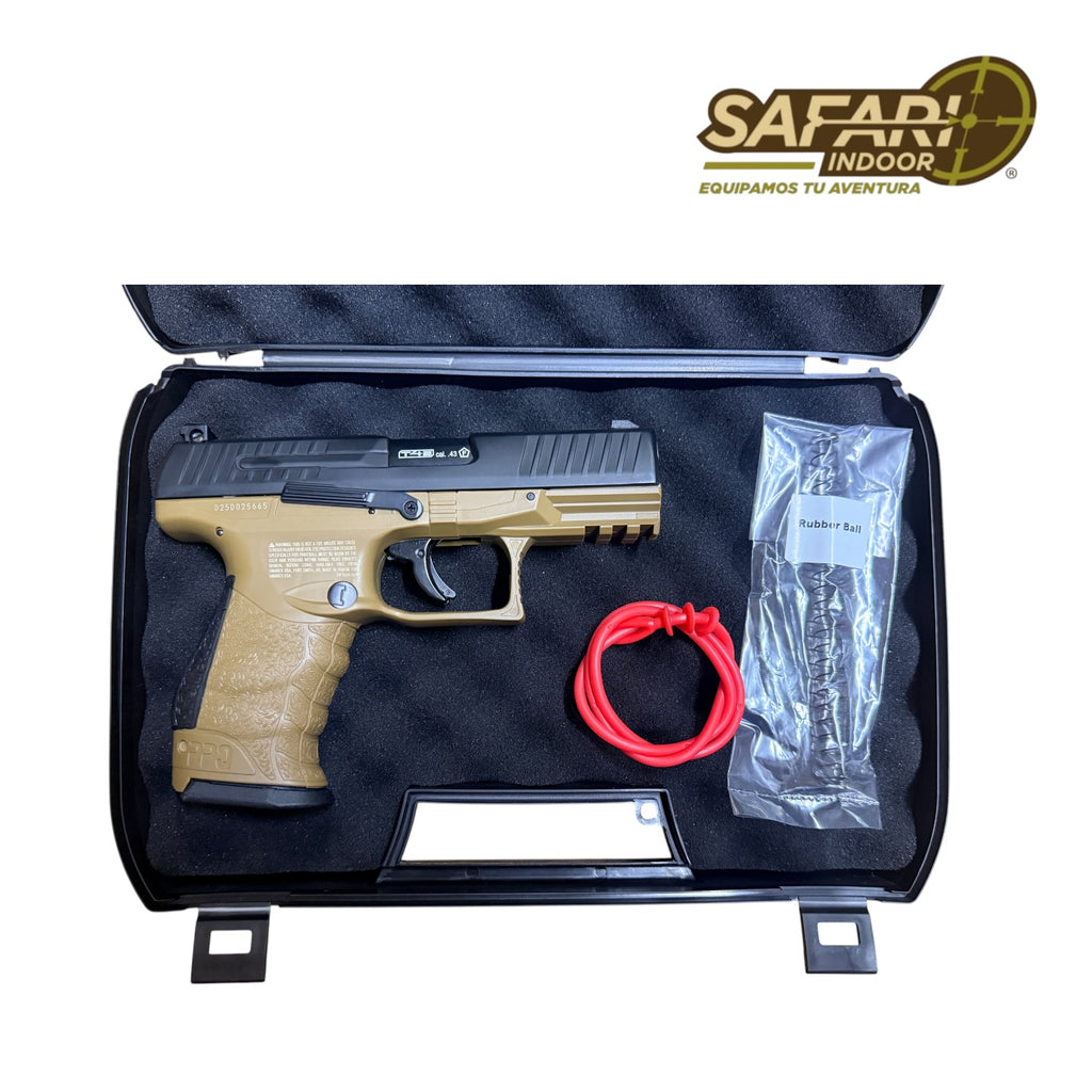 PISTOLA UMAREX T4E WALTHER PPQ M2 CALIBRE .43 / CON ESTUCHE RIGIDO