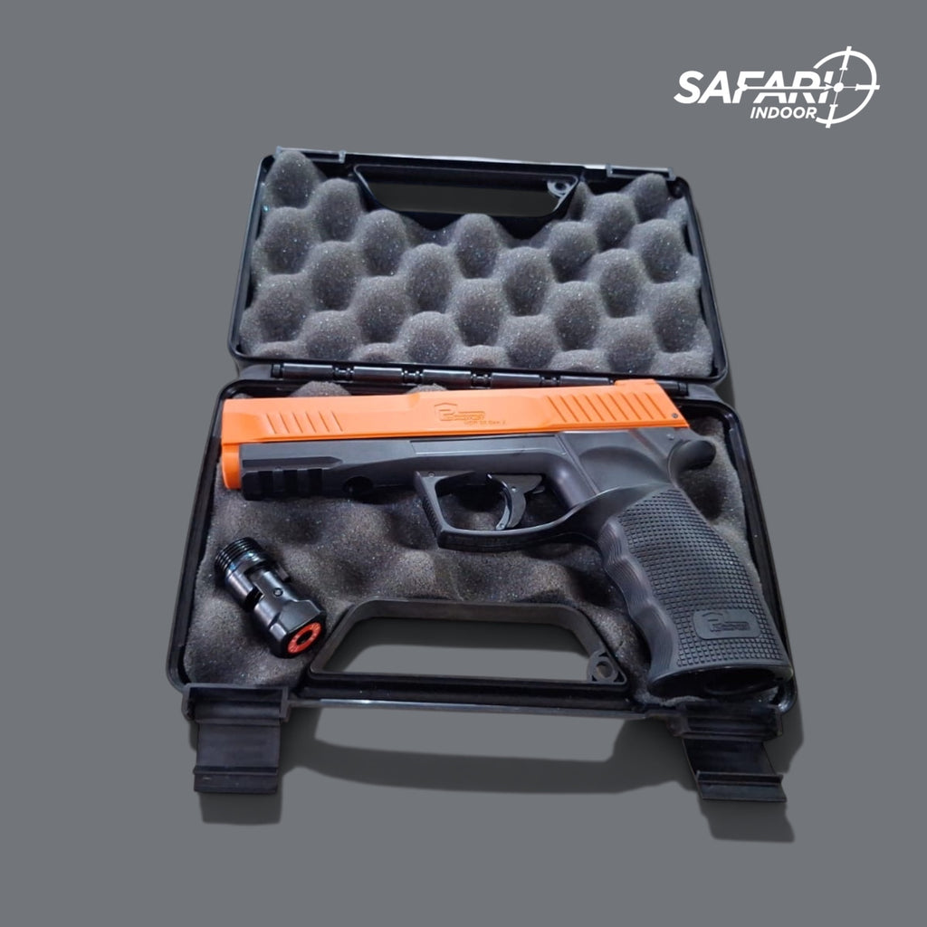 ESTUCHE RIGIDO MTM PARA UNA PISTOLA / CON PORTA CANDADO / ESPUMA PROTECTORA