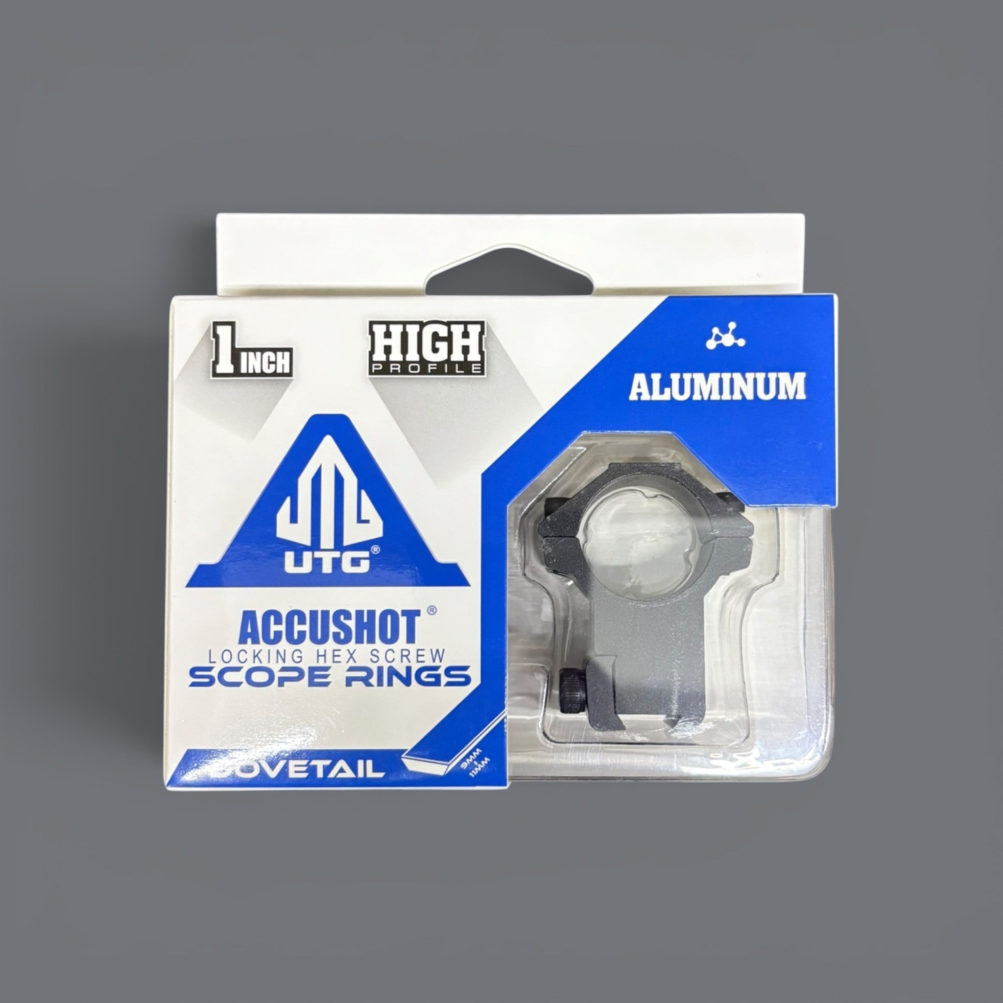 Anilletas Utg, 2 Piezas, 1", Alta, Dovetail, Aluminio