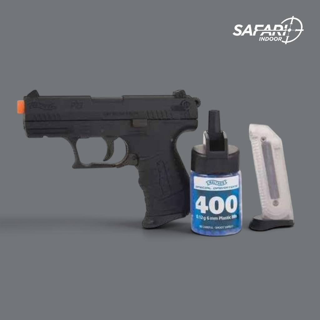 PISTOLA WALTHER P22 NEGRA / AIRSOFT / 6MM / RESORTE