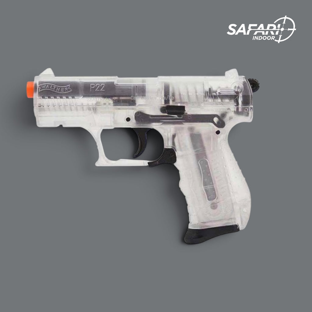 PISTOLA WALTHER P22 CLEAR /  AIRSOFT / 6MM / RESORTE