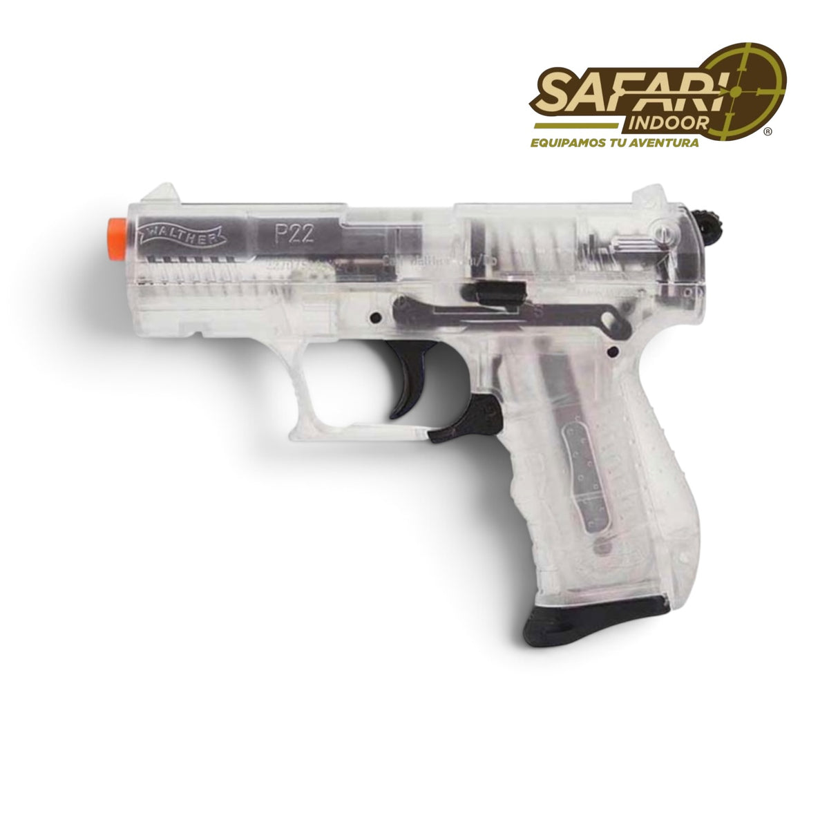PISTOLA WALTHER P22 CLEAR /  AIRSOFT / 6MM / RESORTE
