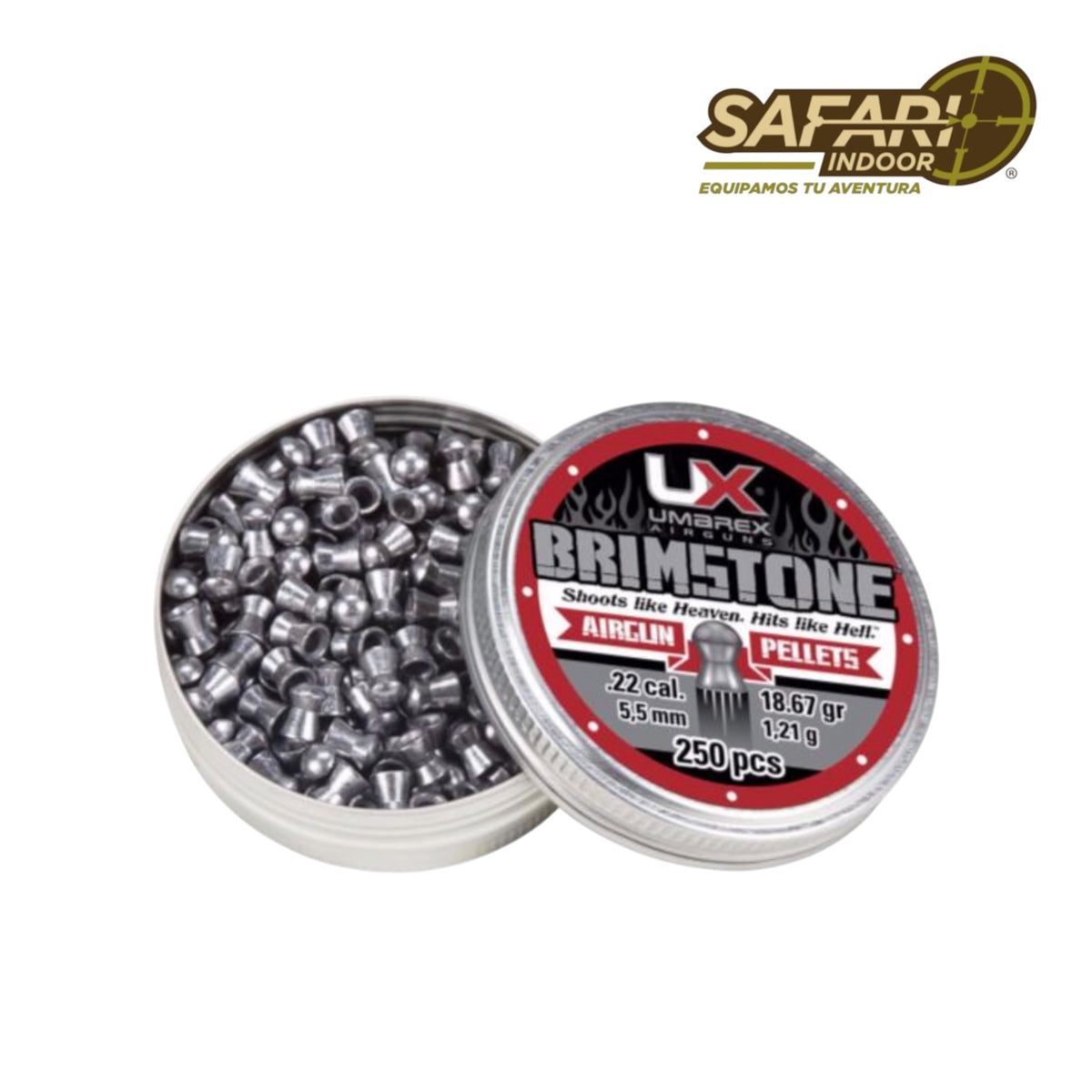 DIABOLO UMAREX BRIMSTONE .22/5.5 (DOME) 250 PIEZAS / 18.67GRS