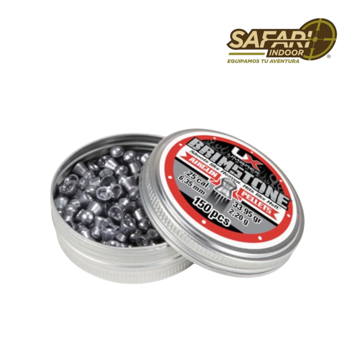 DIABOLO UMAREX BRIMSTONE .25/6.35 (DOME) / 150 PIEZAS / 33.95 GRS