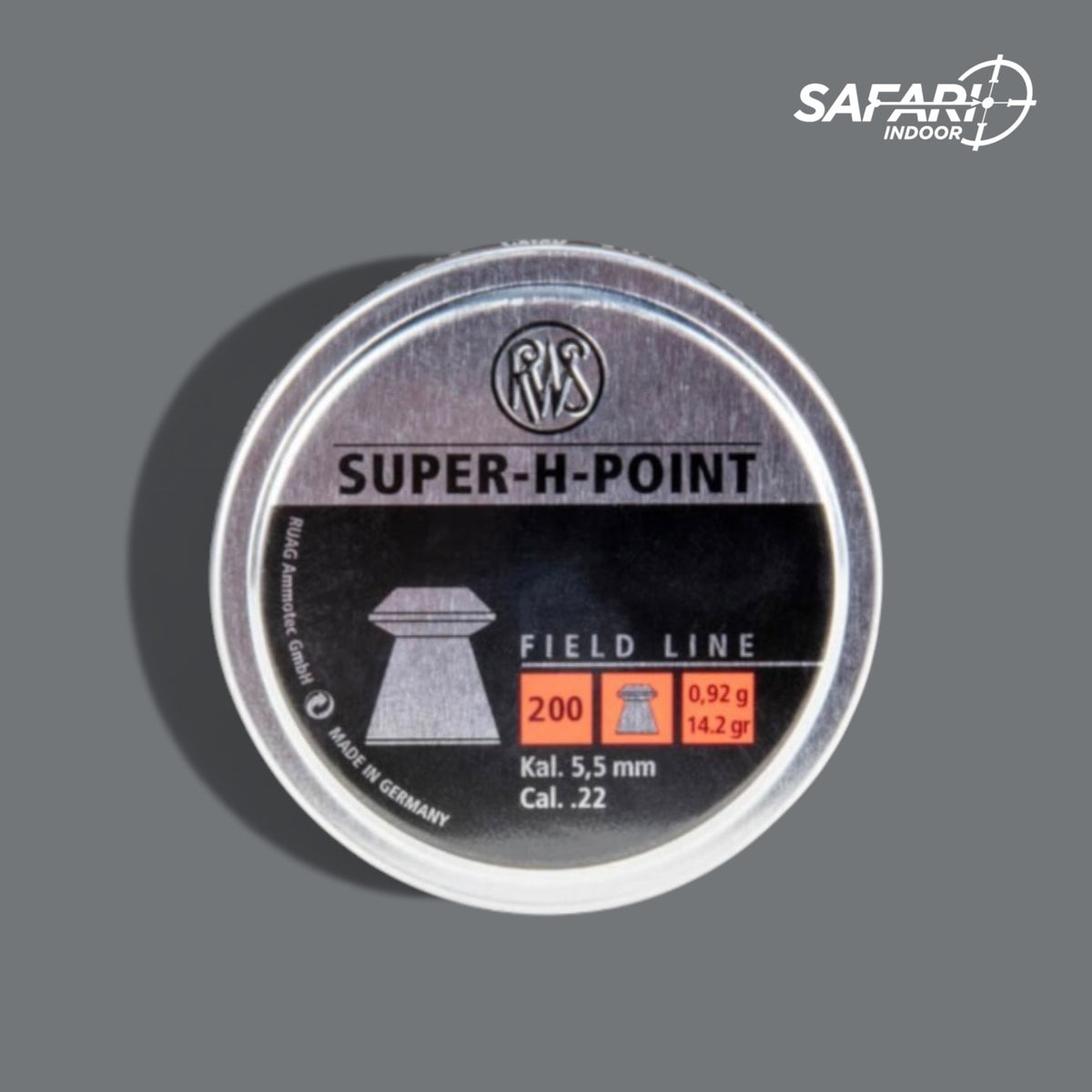 DIABOLO RWS SUPER H POINT .22 / 5.5 / 200 PIEZAS