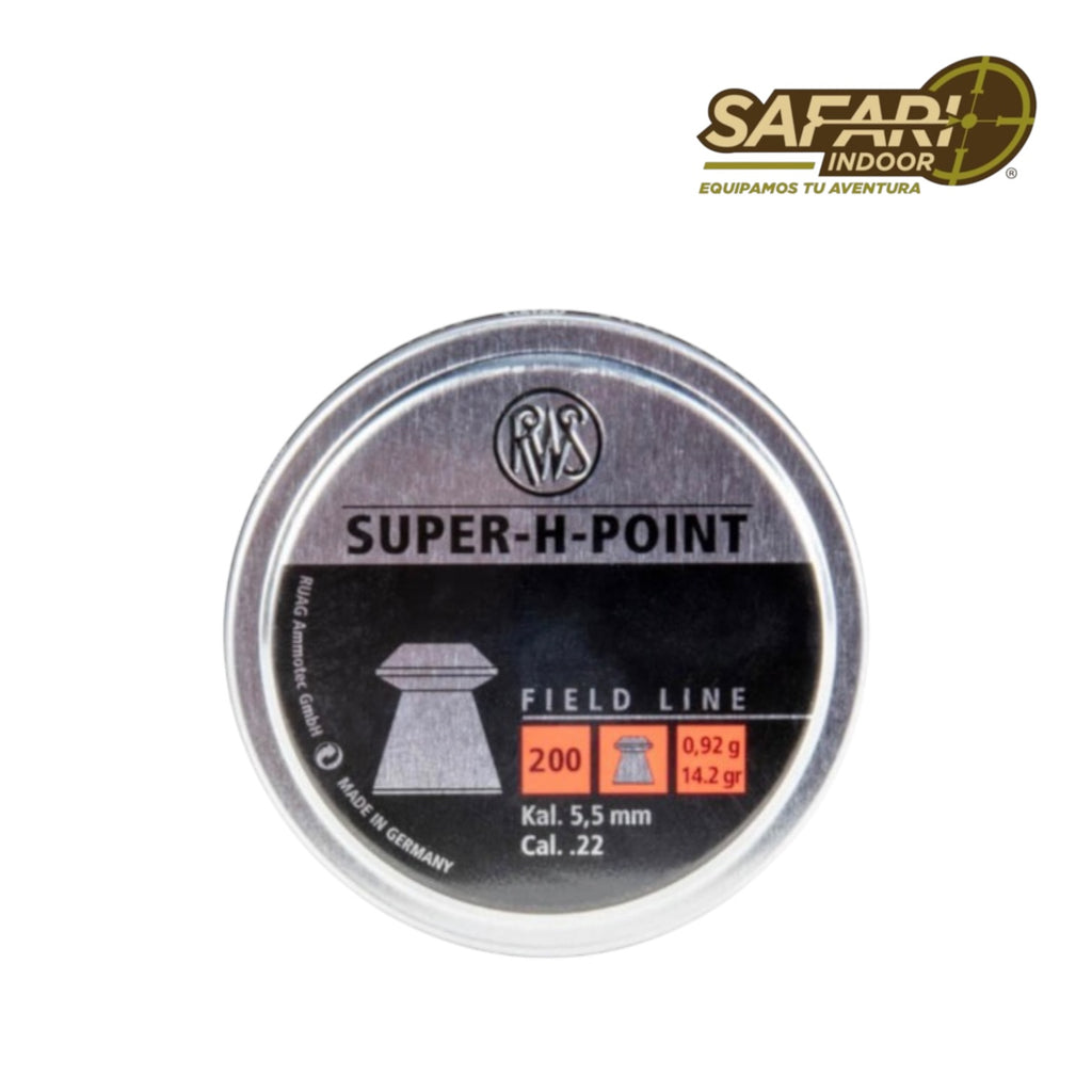 DIABOLO RWS SUPER H POINT .22 / 5.5 / 200 PIEZAS