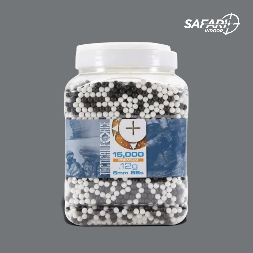 BOTE DE BBS / TACTICAL FORCE / 6 MM / AIRSOFT / 15,000 PIEZAS