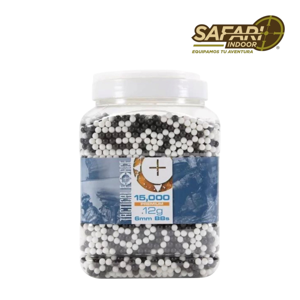 BOTE DE BBS / TACTICAL FORCE / 6 MM / AIRSOFT / 15,000 PIEZAS