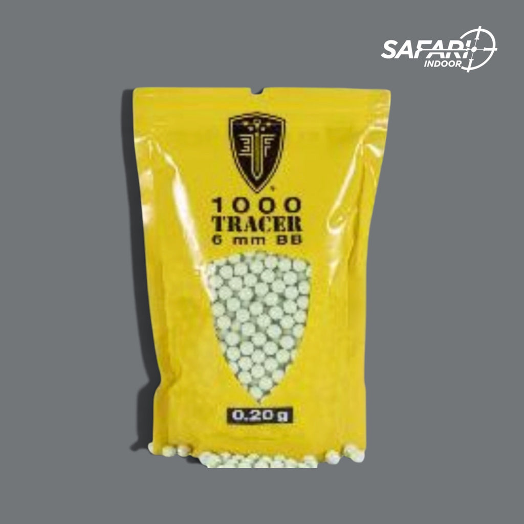 BOLSA DE BBS / TACTICAL FORCE / 6 MM  / .20 GR. / AIRSOFT/  BRILLA EN LA OBSCURIDAD / 1,000 PIEZAS.