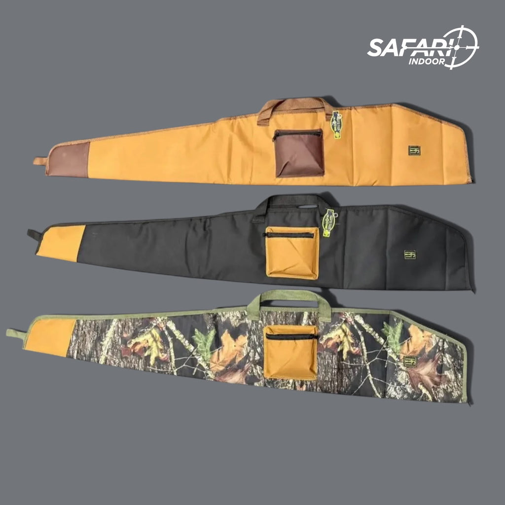 FUNDA PARA RIFLES CON MIRA / 130 CMS DE LARGO/ 25 DE ANCHO / CIERRE REFORZADO / COJÍN LIGERO.
